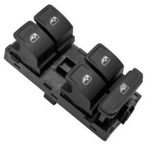 Interrupteur de fenêtre 8 broches pour VW Golf 7 Passat B7 Tiguan Touran Arteon Seat Leon Noir mat