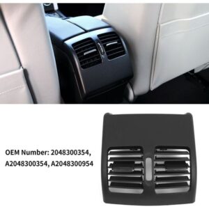 Prise d’air MERCEDES Grille d’aération arrière en ABS pour Mercedes Benz Classe C C250 C300 C350 C63 Classe E E350 2008-2017 Grille d'aération arrière, remplacement de panneau de grille d'aération de climatisation de voiture pour Mercedes-Benz W204 C350 C250 C300 E350 C63 AMG 2008-2013