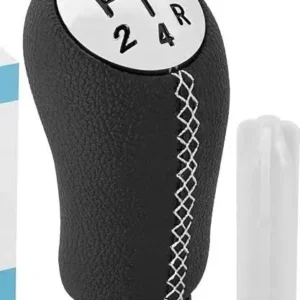 pommeau de levier de vitesse Pour Peugeot noir et blanc